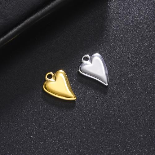 Stainless Steel Heart Pendants, 304 Stainless Steel, fashion jewelry & Unisex, more colors for choice, 17.10x12.10mm, Sold By PC