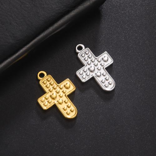 Pendants Cruach Cross dhosmálta, 304 Cruach dhosmálta, jewelry faisin & unisex, dathanna níos mó le haghaidh rogha, 30.70x20.50mm, Díolta De réir PC