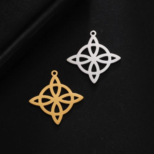 Stainless Steel Pendants, 304 Stainless Steel, fashion jewelry & Unisex & hollow, more colors for choice, 27.20x24.90mm, Sold By PC