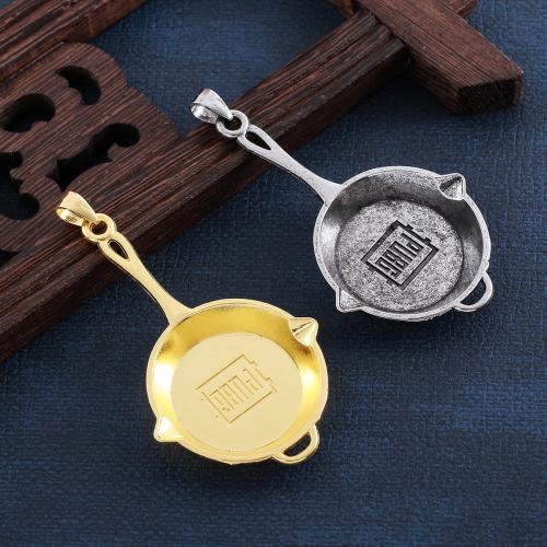 Tibetan Style Pendants, Pot, plated, DIY, more colors for choice, nickel, lead & cadmium free, 37x63mm, Sold By PC