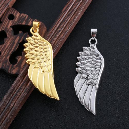 Wing Shaped Zinc Alloy Privjesci, Cink Alloy, pozlaćen, možete DIY, više boja za izbor, nikal, olovo i kadmij besplatno, 20x57mm, Prodano By PC