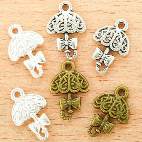 Tibetan Style Pendants, Umbrella, plated, DIY, more colors for choice, 19x13mm, 100PCs/Bag, Sold By Bag