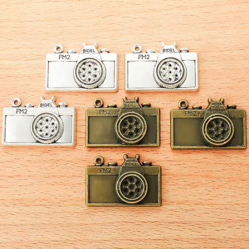 Zinc Alloy Pendants Camera plated DIY Sold By Bag