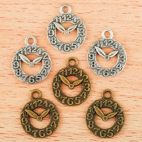 Tibetan Style Pendants, Round, plated, DIY, more colors for choice, 18x15mm, 100PCs/Bag, Sold By Bag