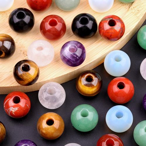 Gemstone šperky Korálky, Přírodní kámen, Kolo, DIY & různé materiály pro výběr, více barev na výběr, 18mm, Prodáno By PC