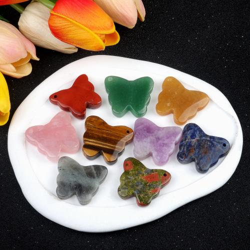 Natural Stone Pendant, Butterfly, DIY & different materials for choice, more colors for choice, Sold By PC