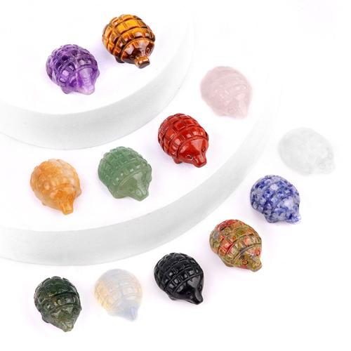 Gemstone Pendants Jewelry, Natural Stone, Hedgehog, DIY & different materials for choice, more colors for choice, Sold By PC