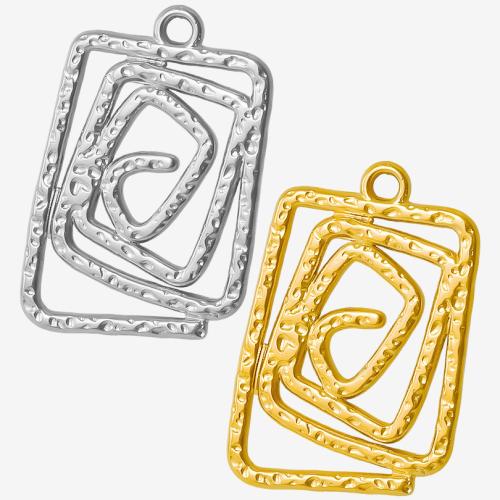 Stainless Steel Pendants, 304 Stainless Steel, plated, DIY, more colors for choice, 19x27mm, Sold By PC