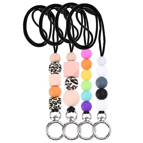 Tibetan Style Cellphone Lanyard, with Polyester Cord & Wood & Silicone, multifunctional & different styles for choice, more colors for choice, Sold By PC