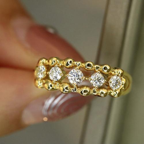 Cubic Zirconia Micro Pave Brass Ring, different size for choice & micro pave cubic zirconia & for woman, Sold By PC