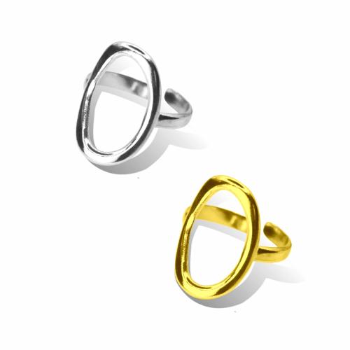 Edelstahl Ringe, 304 Edelstahl, Modeschmuck & unisex & verschiedene Stile für Wahl, keine, diameter 17mm, verkauft von PC