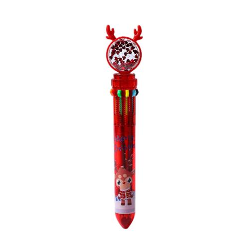 PVC Plastic Ballpoint Pen, Christmas Design, more colors for choice, 160x18mm, Sold By PC