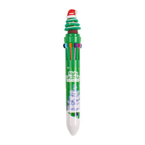 Plastic Ballpoint Pen, Christmas Design, more colors for choice, 160x25mm, Sold By PC