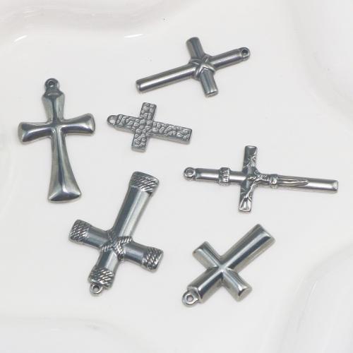 Stainless Steel Cross Pendants, 304 Stainless Steel, DIY & different size for choice, more colors for choice, Sold By PC