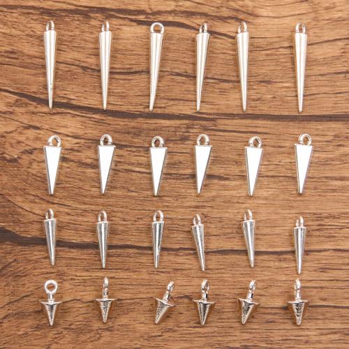 Tibetan Style Pendants, Conical, antique silver color plated, DIY & different size for choice, nickel, lead & cadmium free, Approx 100PCs/Bag, Sold By Bag