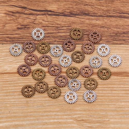 Zinc Alloy Pendants Gear Wheel plated DIY nickel lead & cadmium free Approx Sold By Bag