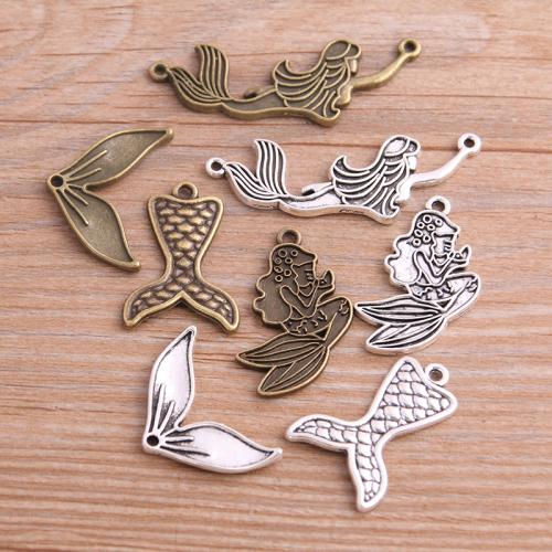 Pendentifs en alliage de zinc, Placage, DIY & styles différents pour le choix, plus de couleurs à choisir, protéger l'environnement, sans nickel, plomb et cadmium, Environ 100PC/sac, Vendu par sac