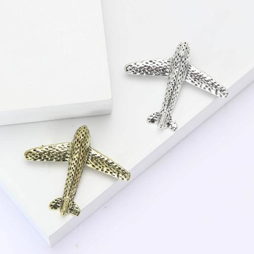 Zinc Alloy Brooches Airplane plated fashion jewelry nickel lead & cadmium free Sold By PC