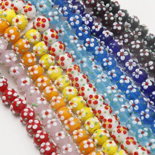 Lampwork Beads, DIY, more colors for choice, 10x14mm, 100PCs/Bag, Sold By Bag