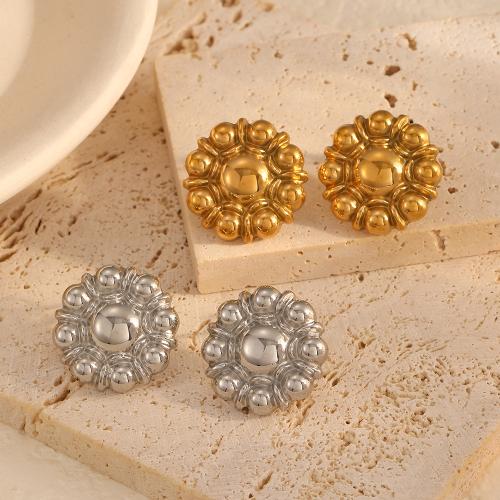 Stainless Steel Stud Earrings, 304 Stainless Steel, plated, fashion jewelry, more colors for choice, 20x20mm, Sold By Pair