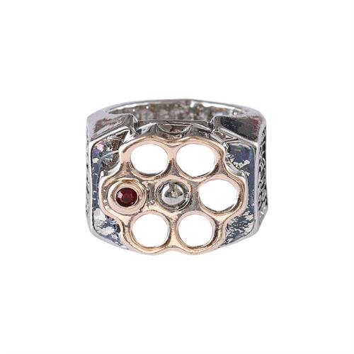 Tibetan Style Finger Ring, plated, Unisex & different size for choice, silver color, Sold By PC