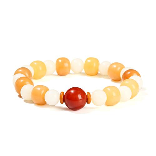 Bodhi Bracelet, polished, folk style & for woman, beads length 8mm, 10mm, Length:Approx 6-7 Inch, Sold By PC