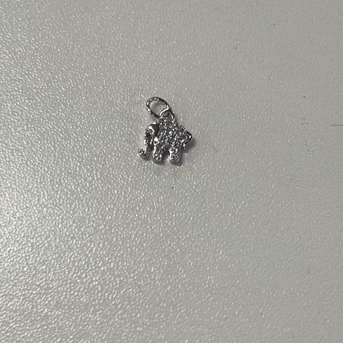 Cilindrata Zircone micro pavimenta il pendente di ottone, Elefante, DIY & Micro spianare cubic zirconia, nessuno, Venduto da PC