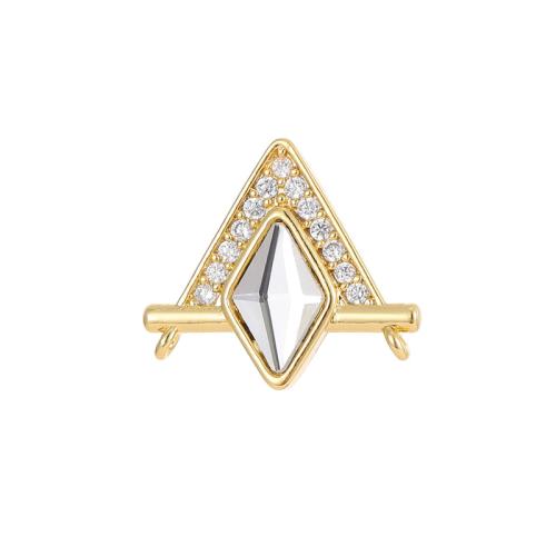 Cubic Zirconia Micro Pave Brass Pendant, DIY & different styles for choice & micro pave cubic zirconia, Sold By PC