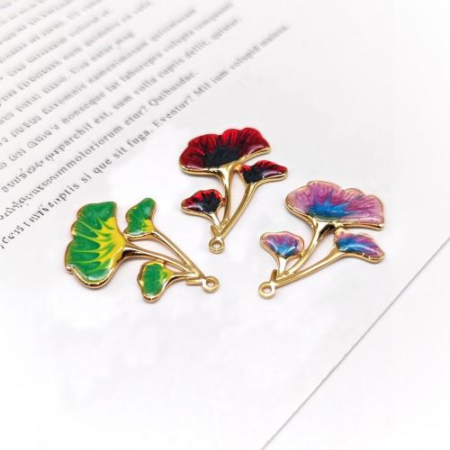 Stainless Steel Pendants, 304 Stainless Steel, Flower, Vacuum Ion Plating, DIY & enamel, more colors for choice, 32x22mm, Sold By PC