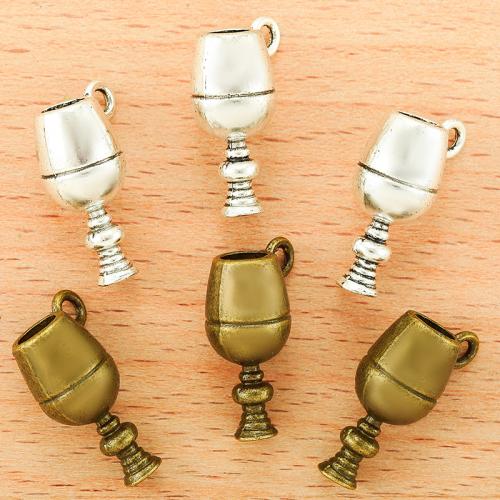 Tibetan Style Pendants, Cup, plated, DIY, more colors for choice, 20x12mm, 100PCs/Bag, Sold By Bag