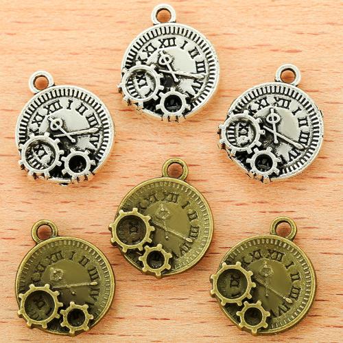 Tibetan Style Pendants, Round, plated, DIY, more colors for choice, 17x13mm, 100PCs/Bag, Sold By Bag