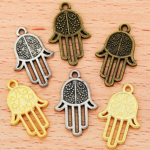 Tibetan Style Hand Pendants, plated, DIY, more colors for choice, 24x9mm, 100PCs/Bag, Sold By Bag