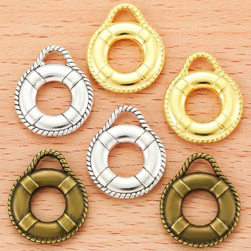 Tibetan Style Pendants, Life Ring, plated, DIY, more colors for choice, 21x18mm, 100PCs/Bag, Sold By Bag