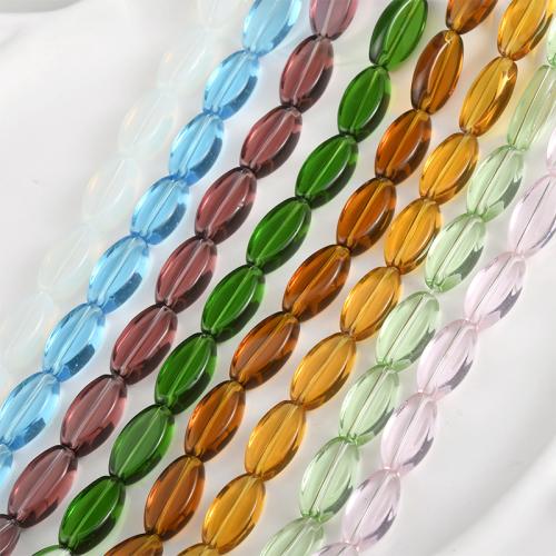 Mode Glasperlen, Glas, Pferdeauge, DIY, keine, 10x18mm, ca. 15PCs/Strang, verkauft von Strang