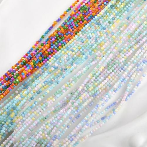 Natural Freshwater Shell Beads, Round, DIY, more colors for choice, about:2.5-3mm, Hole:Approx 0.5mm, Approx 156PCs/Strand, Sold By Strand