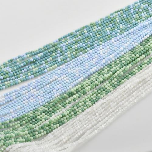 Perline semi in vetro opaco, Seedbead, Cerchio, DIY, nessuno, 2mm, Foro:Appross. 0.5mm, Venduto per Appross. 36 cm filo