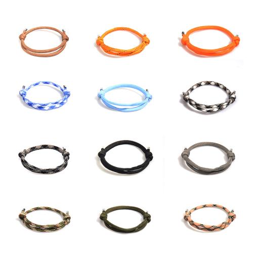 Bijoux bracelets de mode, Corde de parachute, unisexe & styles différents pour le choix, plus de couleurs à choisir, Vendu par PC