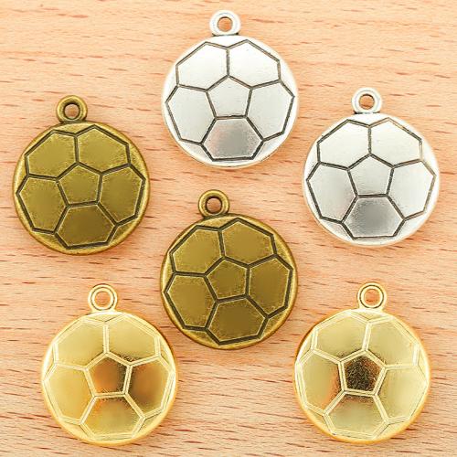 Zinc Alloy Pendants Football plated DIY Sold By Bag