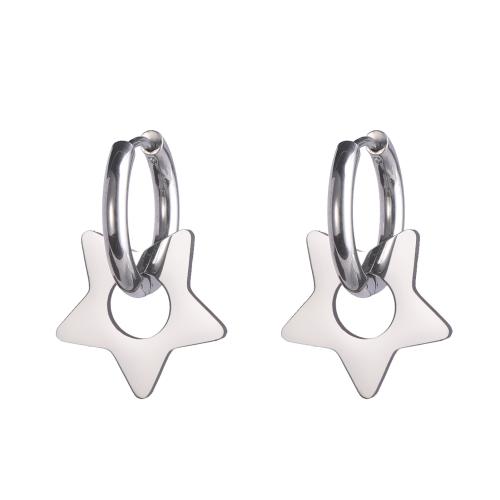 Titanium Steel  Earring, fashion jewelry & for woman, more colors for choice, Sold By Pair