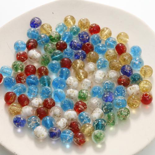 Lampwork Beads, Round, DIY, more colors for choice, 10mm, Approx 100PCs/Bag, Sold By Bag