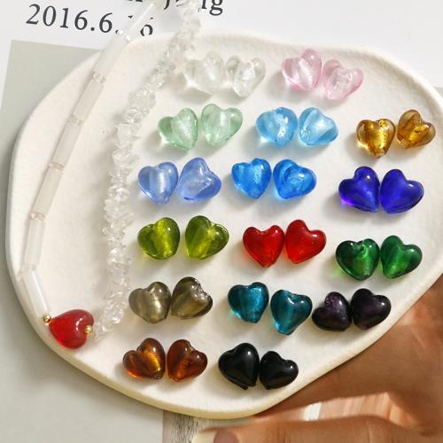 Lampwork Beads, Heart, DIY, more colors for choice, 13x13mm, Approx 100PCs/Bag, Sold By Bag