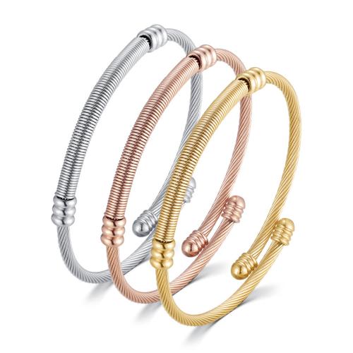 Bracelet d'acier titane, Placage, pour femme, plus de couleurs à choisir, Vendu par PC