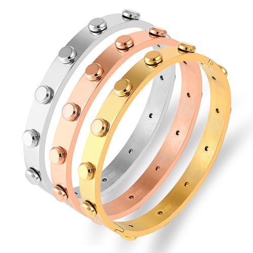 Stainless Steel Bangle, 304 Stainless Steel, plated, for man, more colors for choice, Sold By PC