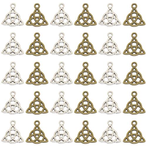 Tibetan Style Pendants, plated, DIY, more colors for choice, 16x15mm, 100PCs/Bag, Sold By Bag