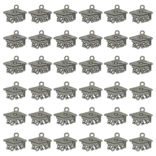 Zinc Alloy Hat pendentifs, alliage de zinc, chapeau, Plaqué de couleur d'argent, DIY & styles différents pour le choix, 18x15mm, 100PC/sac, Vendu par sac