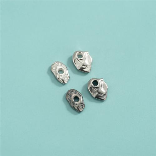 Gasket, 925 Sterling Silver, irregular, DIY & different size for choice, more colors for choice, Hole:Approx 2mm, Sold By PC