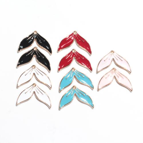 Zinc Alloy Enamel Pendants gold color plated DIY Sold By Bag