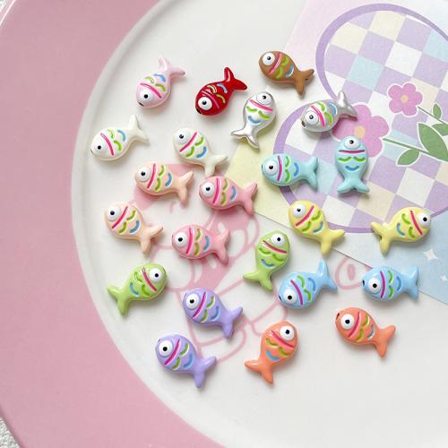 Zinc Alloy Animal Beads Fish plated DIY & enamel nickel lead & cadmium free Approx 1.7mm Sold By PC