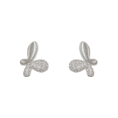 Cilindrata Zircone Orecchini in ottone micro pavimenta, Farfalla, placcato oro vero, Micro spianare cubic zirconia & per la donna, nessuno, 15x12mm, Venduto da coppia