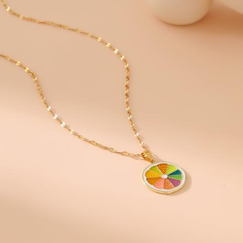 Stainless Steel Jewelry Necklace, 304 Stainless Steel, for woman, more colors for choice, Sold By PC